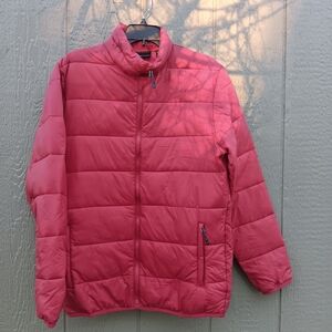 SWISS TECH Red Packable Puffer Jacket Coat S (34-36)